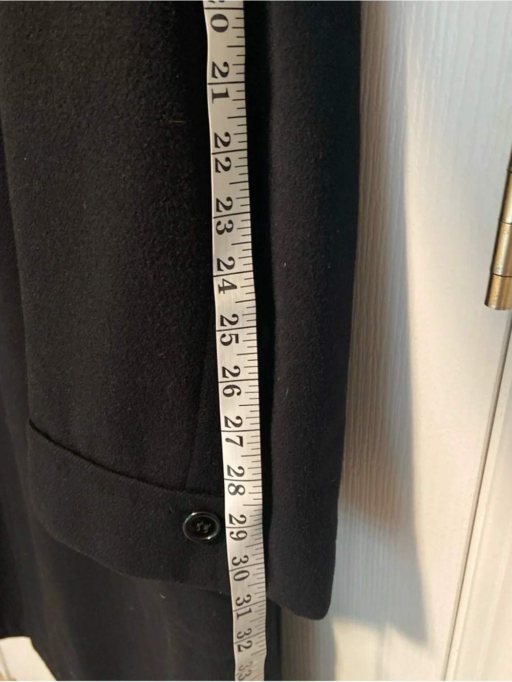 Cashmere Overcoat in Black